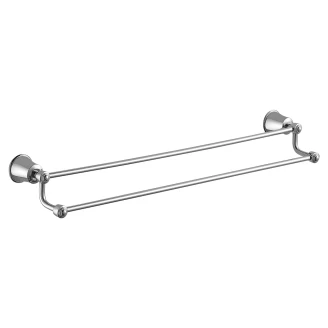 Omnires Dobbelt Håndklædestang <strong>Art Line</strong>  Krom Blank 65 cm