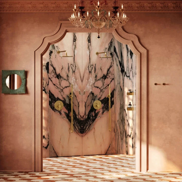 Omnires Vægkroge Modern Project Børstet Messing Mat