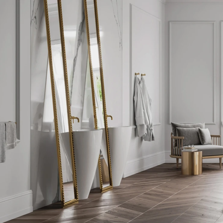 Omnires Vægkroge Modern Project Guld Blank