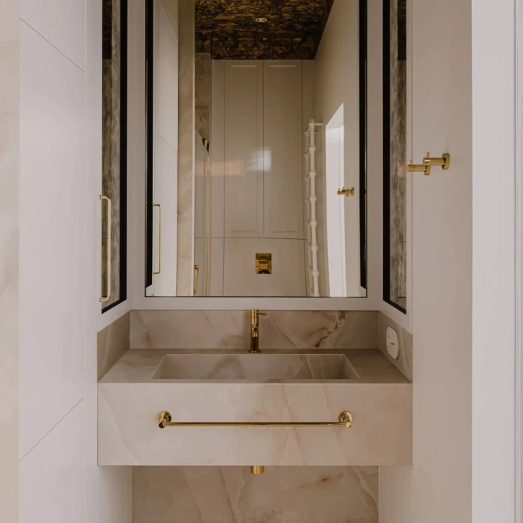 Omnires Håndklædestang Modern Project Guld Blank 60 cm