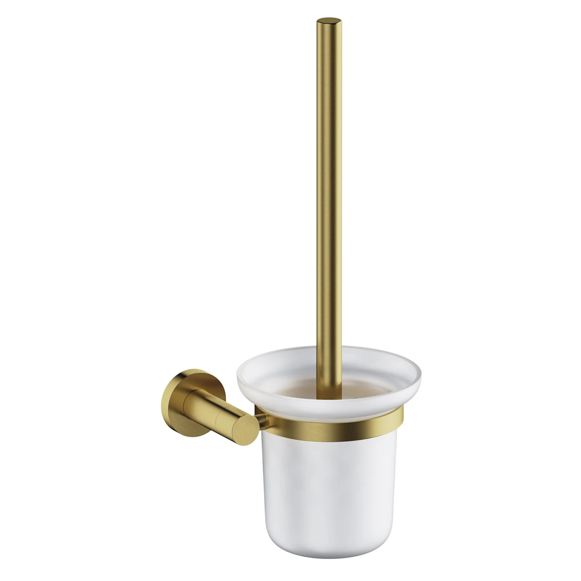 Omnires Vægmonteret Toiletbørste Modern Project Børstet Messing Mat