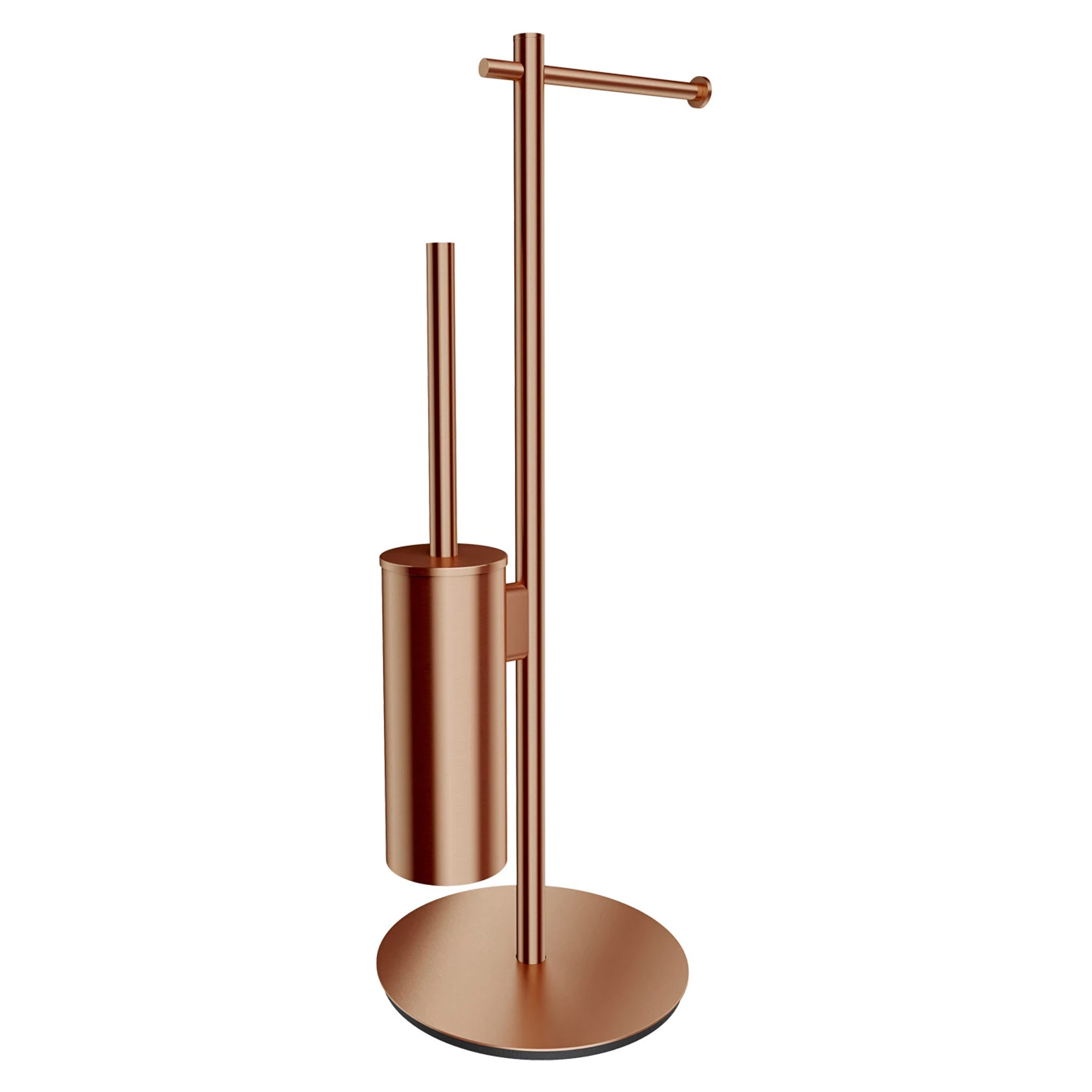 Omnires Toiletpapirholder & Børste Modern Project Kobber Mat