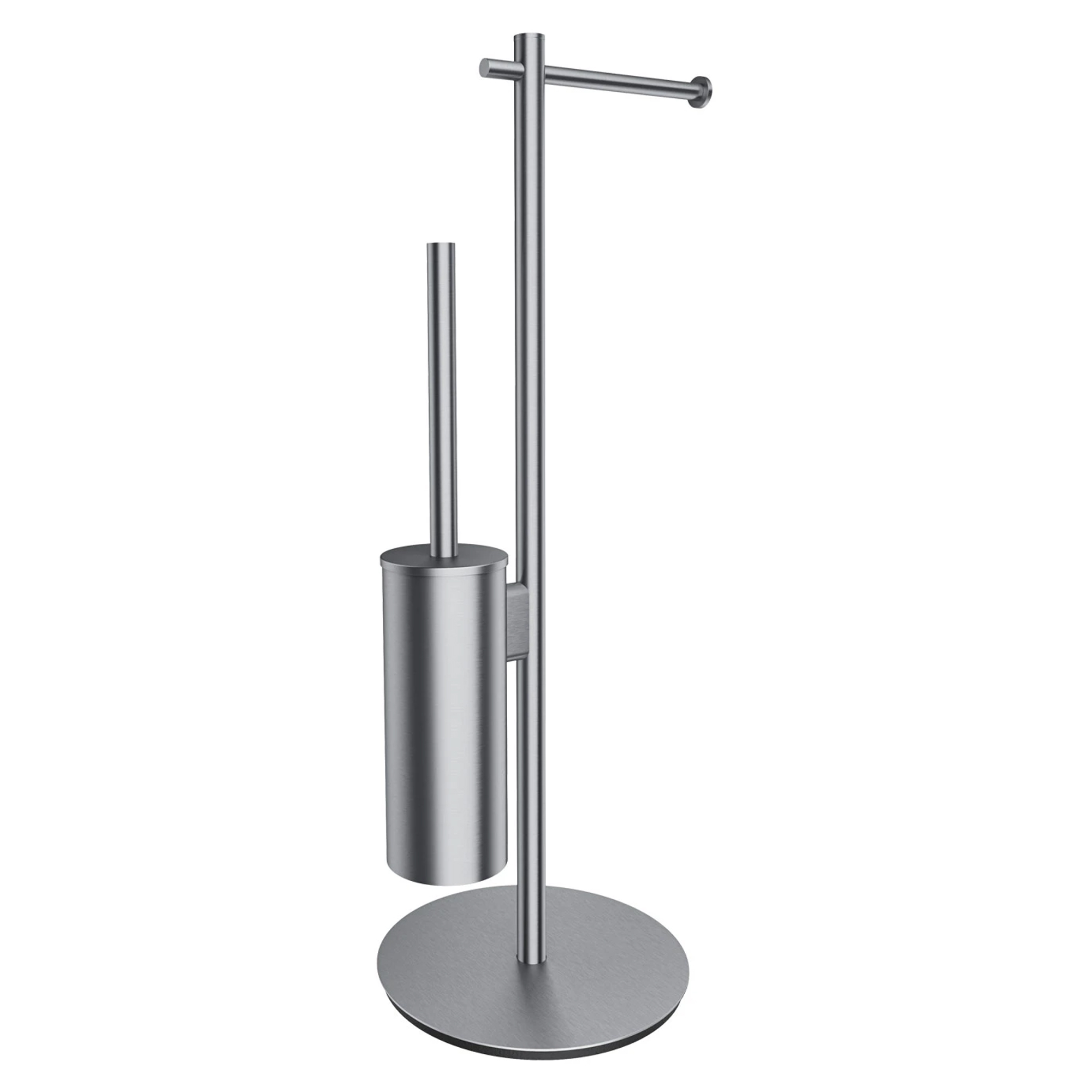 Omnires Toiletpapirholder & Børste Modern Project Nikkel Mat