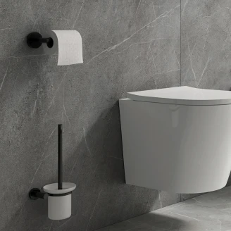 Omnires Toiletpapirholder <strong>Modern Project</strong>  Sort Mat