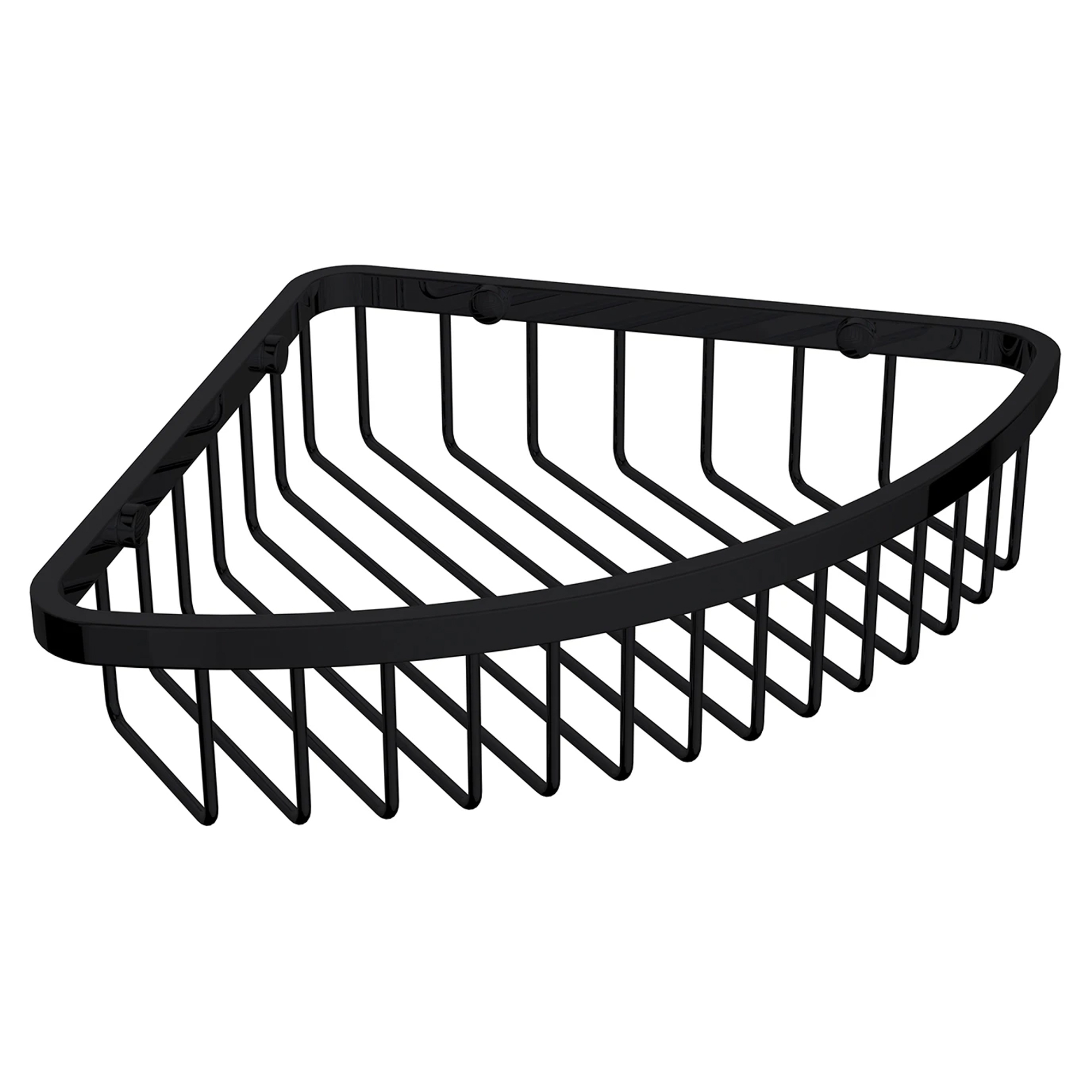 Omnires Hjørnebrusekurv Uni Sort Mat 20x20 cm