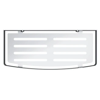 Omnires Brusekurv Uni Krom Blank 30x13 cm