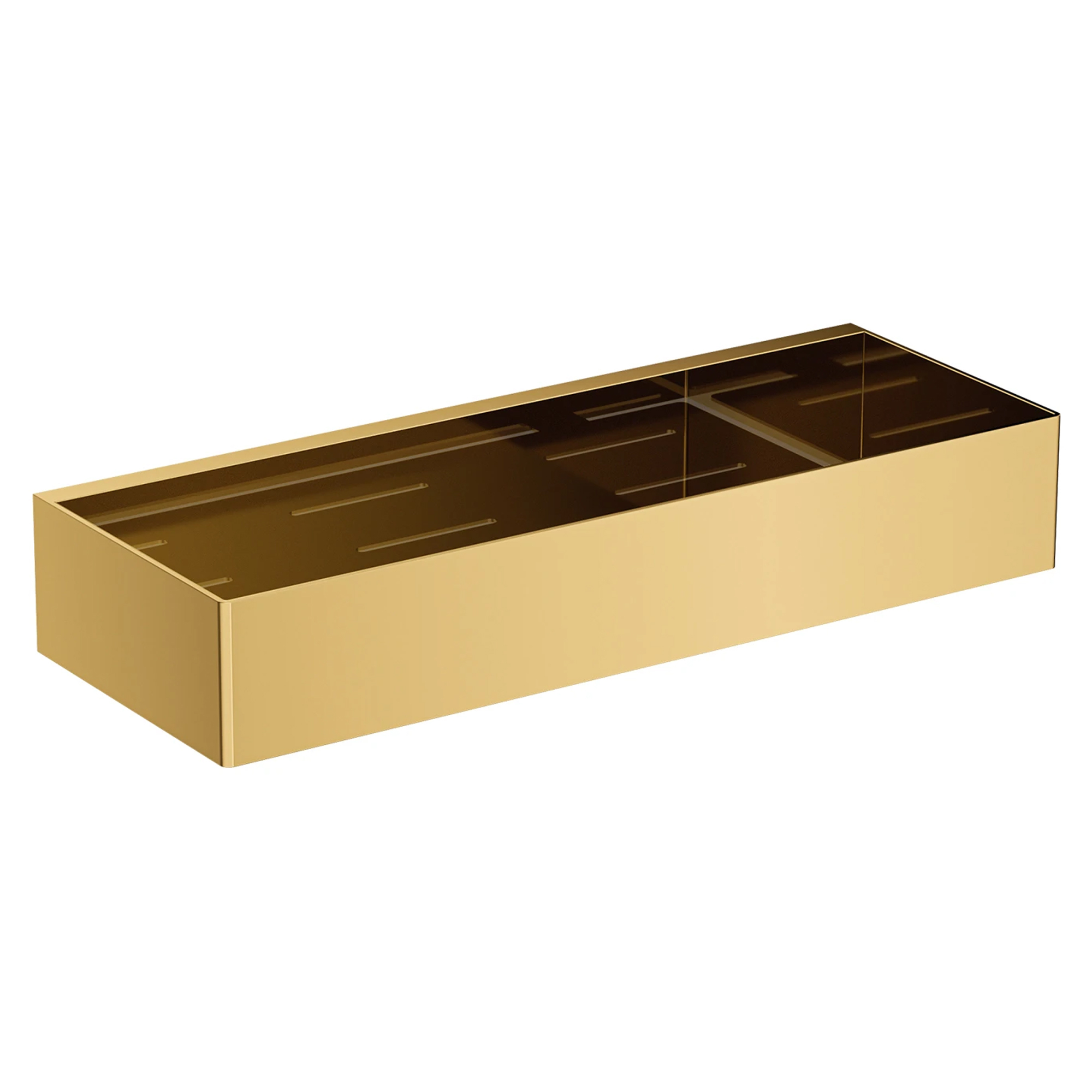 Omnires Brusekurv Uni Guld Blank 30x11 cm
