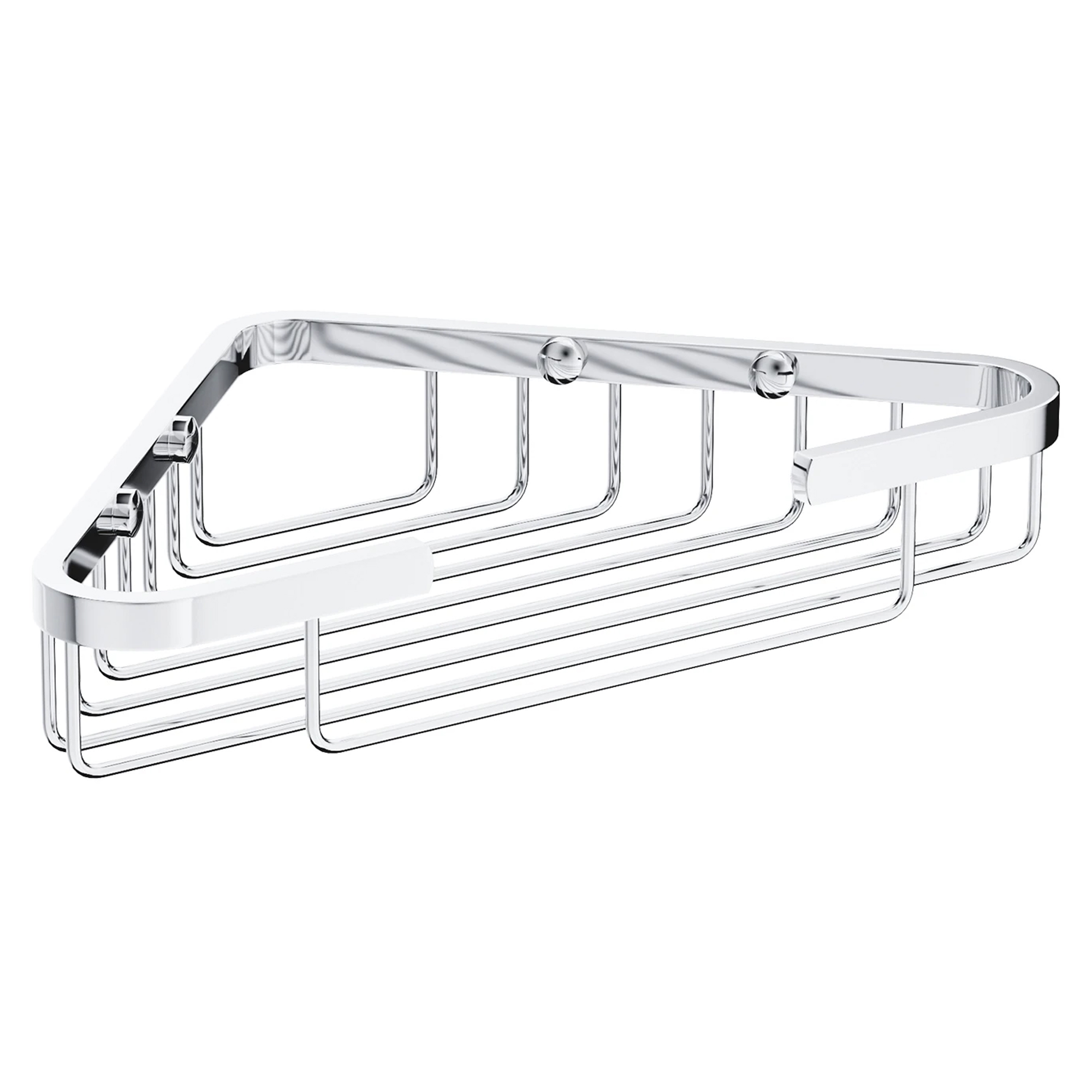 Omnires Hjørnebrusekurv Uni Krom Blank 18x18 cm