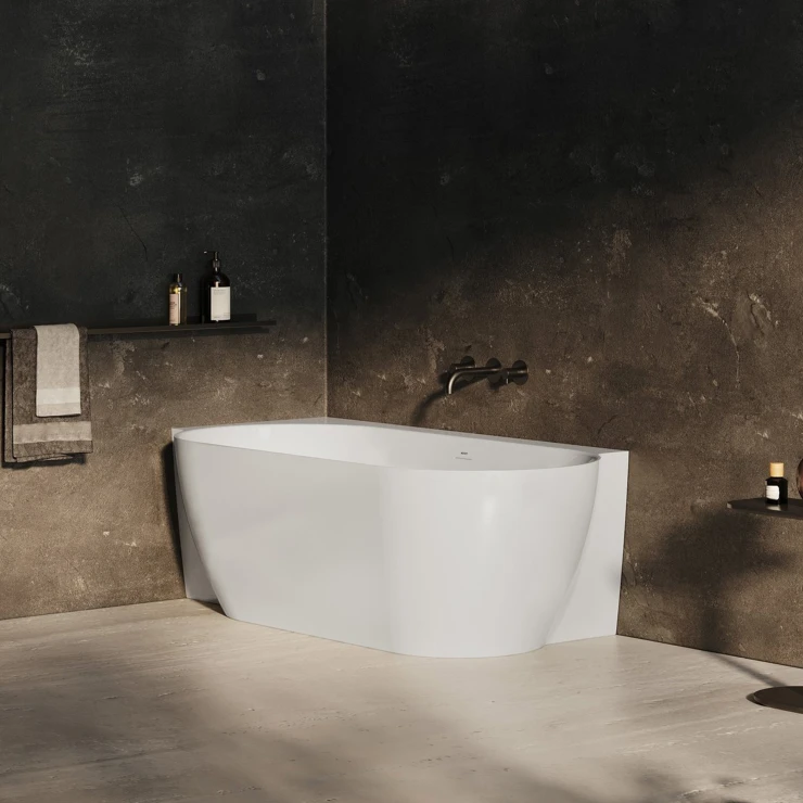 Ravak Hjørnebadekar Freedom Hvid Blank 170x86 cm Venstre