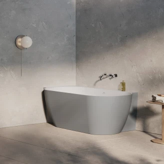 Ravak Hjørnebadekar Freedom Grå Mat 170x86 cm Venstre