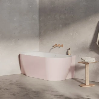 Ravak Hjørnebadekar Freedom Lyserød Mat 170x86 cm Venstre