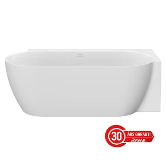Ravak Hjørnebadekar Freedom Hvid Mat 170x86 cm Højre
