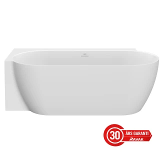Ravak Hjørnebadekar Freedom Hvid Mat 170x86 cm Venstre