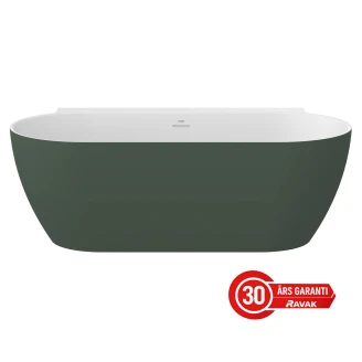 Ravak Vægbadekar Freedom Grøn Mat 170x87 cm