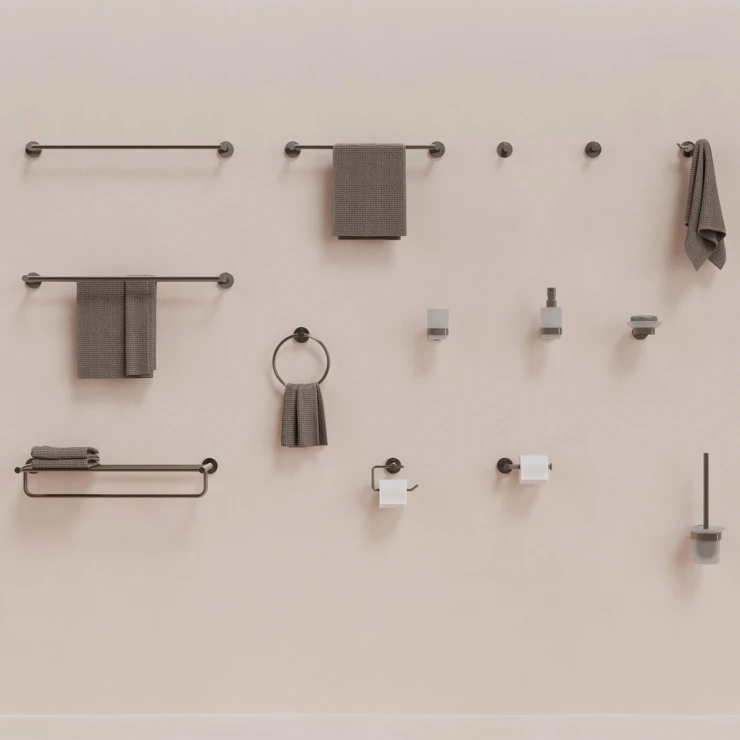 Ravak Dobbelt Vægkroge Kona Børstet Grafit Mat