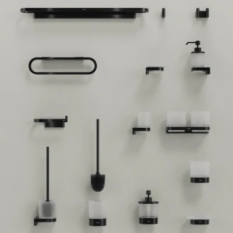 Ravak Dobbelt Vægkroge <strong>Chrome</strong>  Sort Mat