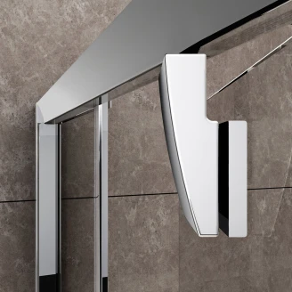 Ravak Brusehjørne Pivot 80x80 cm Hvid-Krom Blank