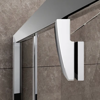 Ravak Brusekabine Pivot 100x80 cm Krom Mat