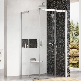 Ravak Brusehjørne Matrix 90x90 cm Krom Mat