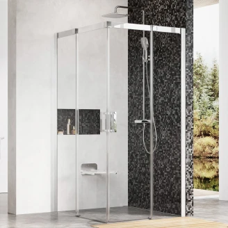 Ravak Brusehjørne Matrix 100x100 cm Krom Blank