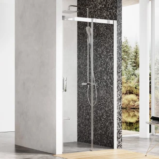 Ravak Brusevæg Matrix 110 cm Hvid Mat Højre