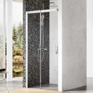 Ravak Brusevæg Matrix 120 cm Krom Mat Venstre