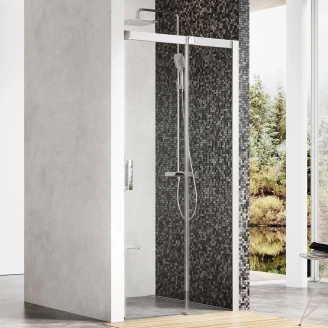 Ravak Brusevæg Matrix 120 cm Krom Mat Højre