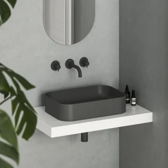 Ravak Håndvask <strong>Ceramic Slim</strong>  Rektangulær Antracit Mat 55 cm