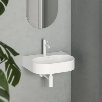 Ravak Vægmonteret Håndvask <strong>Ceramic Slim</strong>  Oval Hvid Mat 55 cm