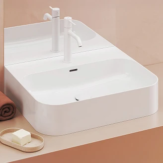 Ravak Vægmonteret Håndvask <strong>Ceramic Slim</strong>  Rektangulær Hvid Blank 55 cm