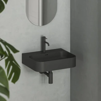 Ravak Vægmonteret Håndvask <strong>Ceramic Slim</strong>  Rektangulær Sort Mat 55 cm