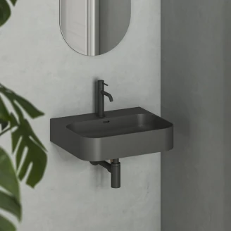 Ravak Vægmonteret Håndvask <strong>Ceramic Slim</strong>  Rektangulær Antracit Mat 55 cm
