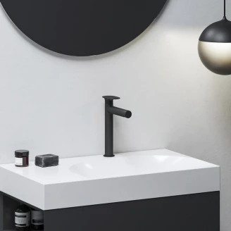 Ravak Håndvaskarmatur <strong>Spring</strong>  Sort Mat M med EcoFlow-funktion