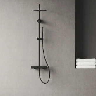 Ravak Brusesæt <strong>Spring</strong>  Sort Mat med Termostat