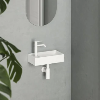 Ravak Vægmonteret Håndvask <strong>Veda Slim</strong>  Hvid Blank 40 cm Venstre