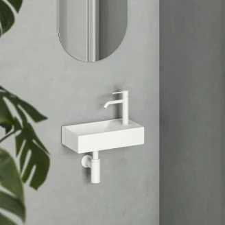 Ravak Vægmonteret Håndvask <strong>Veda Slim</strong>  Hvid Mat 40 cm Højre