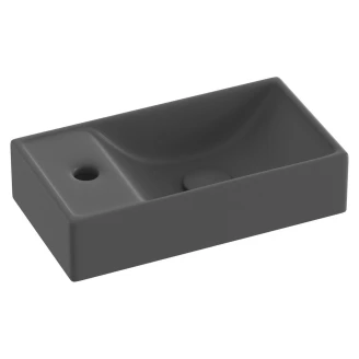 Ravak Vægmonteret Håndvask <strong>Veda Slim</strong>  Antracit Mat 40 cm Venstre