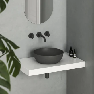 Ravak Håndvask <strong>Uni Slim</strong>  Skål Antracit Mat 40 cm