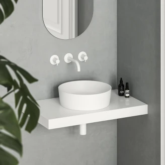 Ravak Håndvask <strong>Uni Slim</strong>  Rund Hvid Mat 40 cm