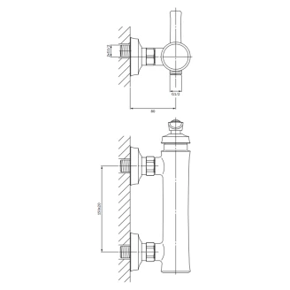 Omnires Brusearmatur <strong>Armance</strong>  Krom Blank