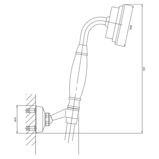 Omnires Brusesæt <strong>Armance</strong>  Krom Blank