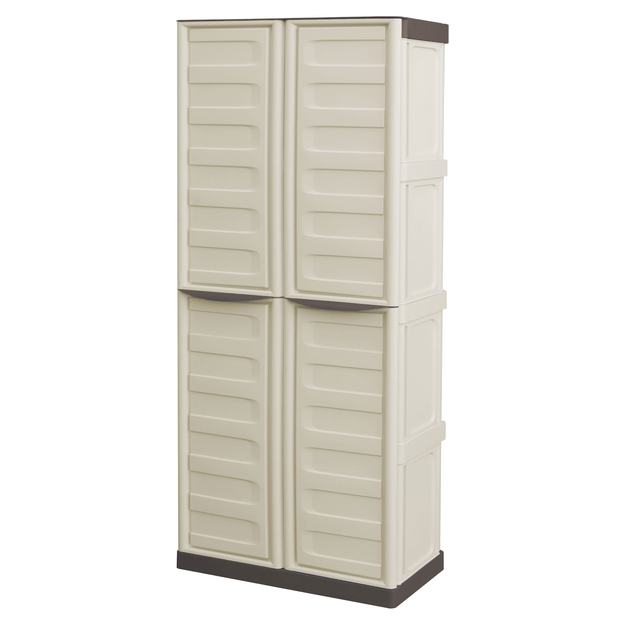Opbevaringsskab Høj Leeward Elfenbensfarvet Mat
