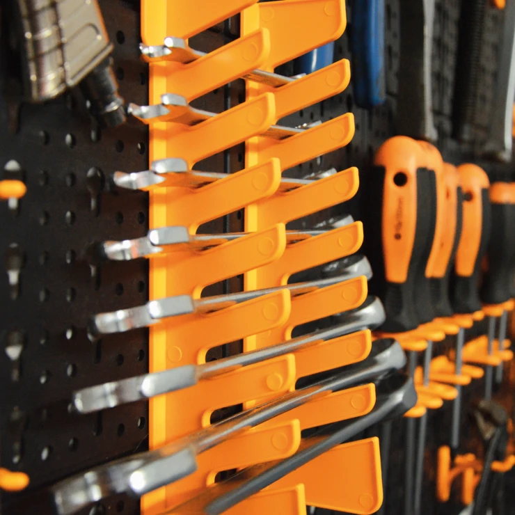 Værktøjstavle med 73 Dele Grip Sort Mat