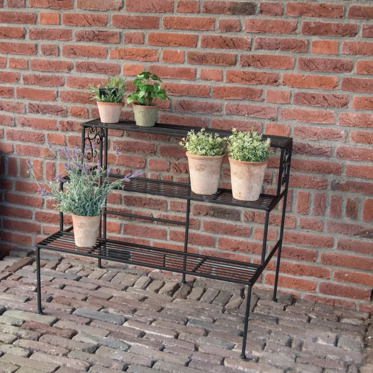 Planteholder Sammenklappelig 3 Plan Gardenia Sort