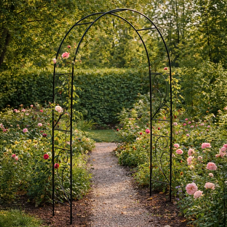 Rosenbue med Dekorativt Mønster Evergreen Sort