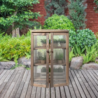 Drivhus S <strong>Odlum</strong>  Mørkt Træ