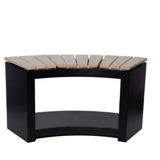 Havebænk med Brændestativ <strong>Kindra</strong>  Sort 90 cm