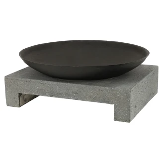 Bålfad på Granito-base Rektangulær <strong>Umbrix</strong>  Sort