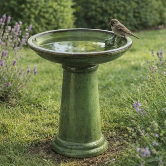 Fuglebad med Fod <strong>Skylin</strong>  Grøn