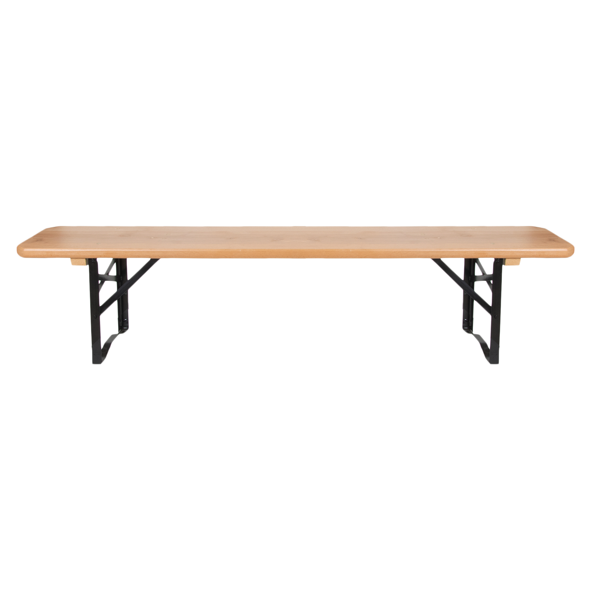 Havebænk til Børn Beam Træ, Sort 120x20 cm